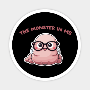 the bookworm monster in me Magnet